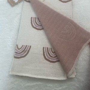 Rainbow BOHO Baby Blanket. NWT. 100% Cotton